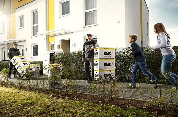 Umzug in ein Reihenhaus