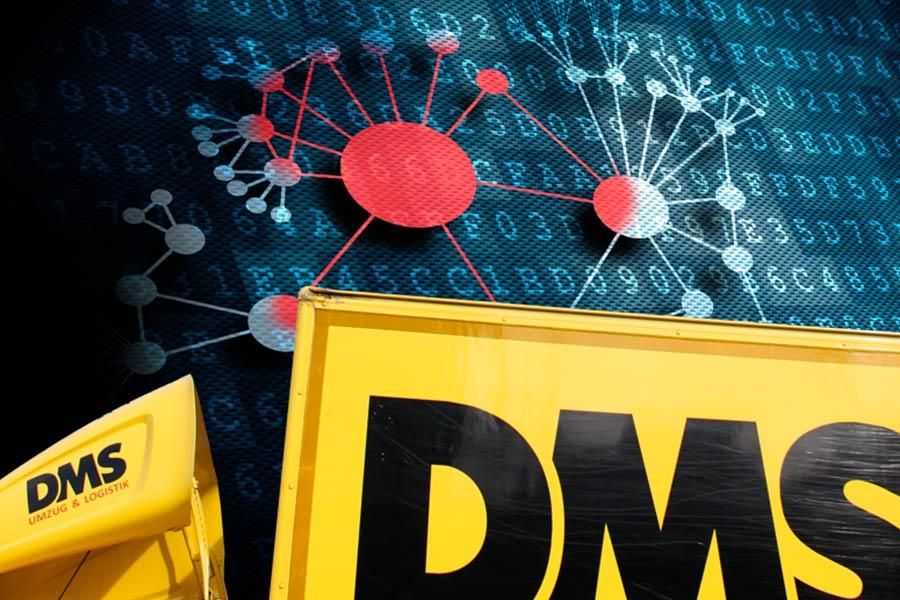 LKW vor digitaler Grafik